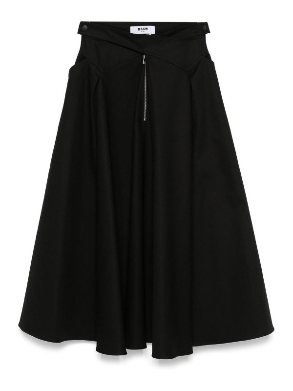 m.s.g.m.: Jupes longues - Jupe Longue - Noir