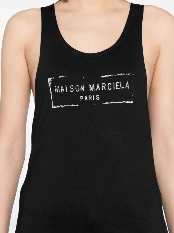 The Best Shops Maison Margiela: Tops und Tank Tops - Schlagjeans - Schwarz