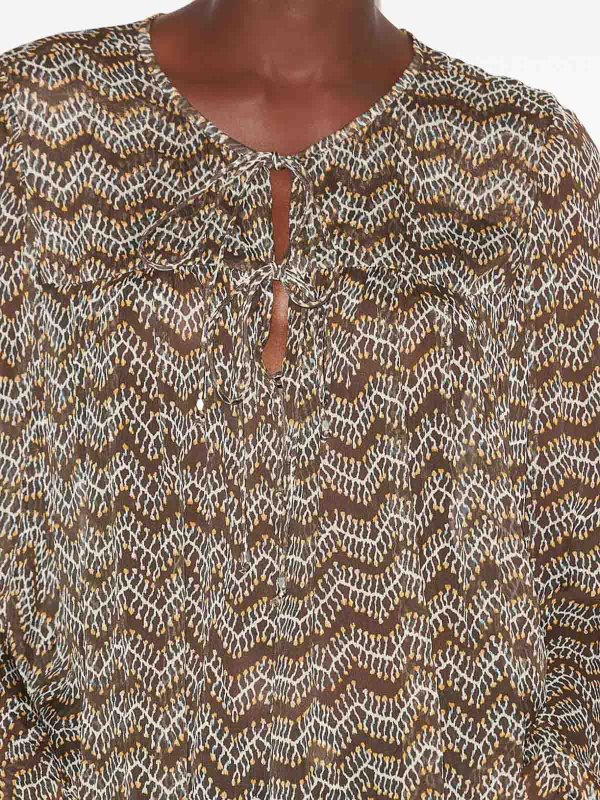 Isabel Marant Etoile buy online Advika Semi-Sheer Blouse With Patterns