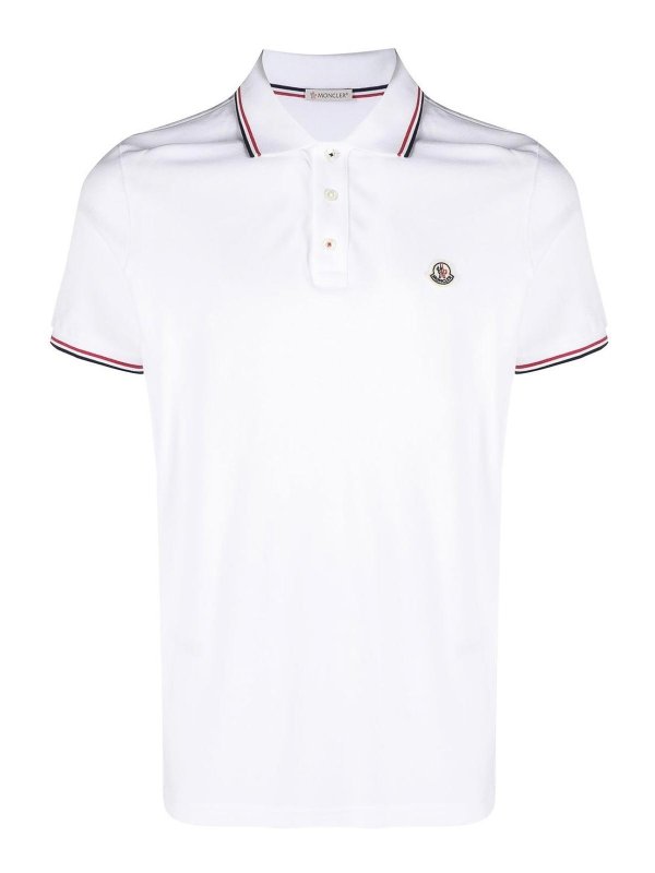 MONCLER: Polos  - Polo - Blanc