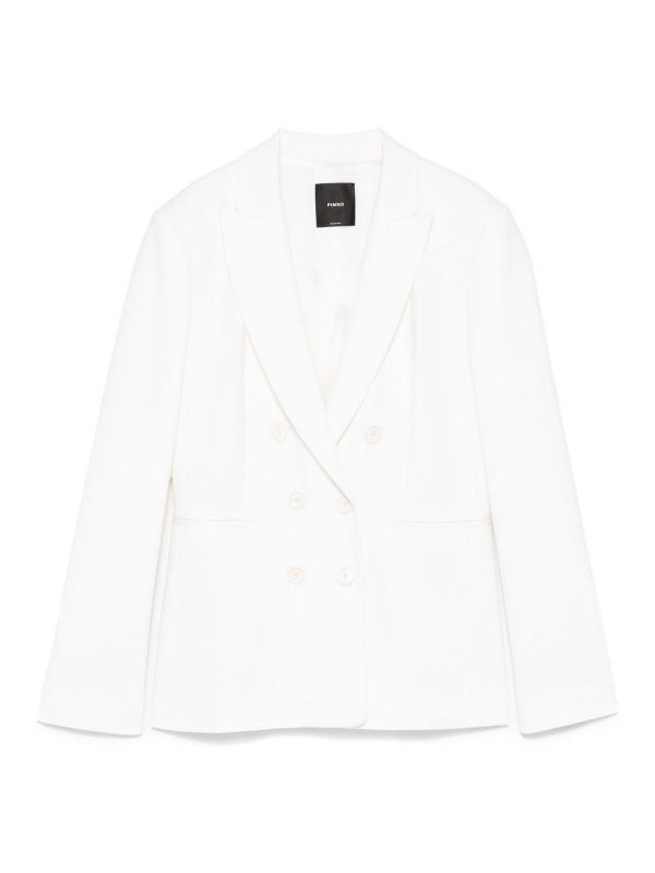 Pinko: casual jackets - Alexia White Double Breasted Jacket