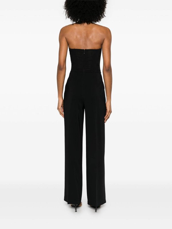 The Best Shops Pinko: jumpsuits - Black Strapless Long Jumpsuit Gallo