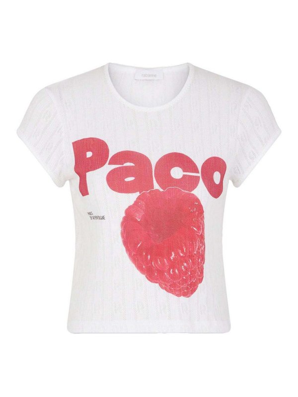 RABANNE: T-shirts - T-Shirt - Weiß