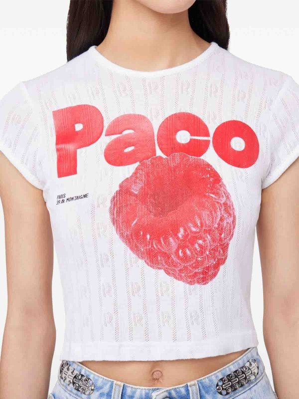 The Best Shops RABANNE: T-shirts - T-Shirt - Weiß