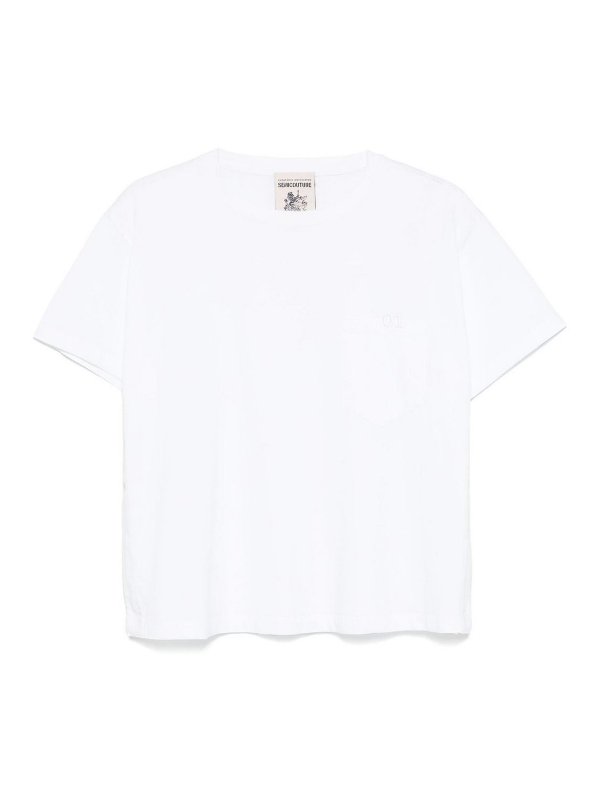 Semicouture: T-shirts - T-Shirt - Weiß