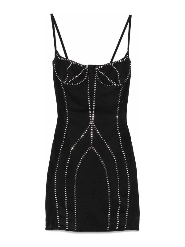 The Attico: ニーレングスドレス - 膝丈ドレス - 黒