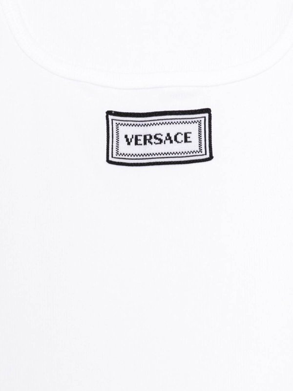 The Best Shops VERSACE: Tops y camisetas sin mangas - Top - Blanco