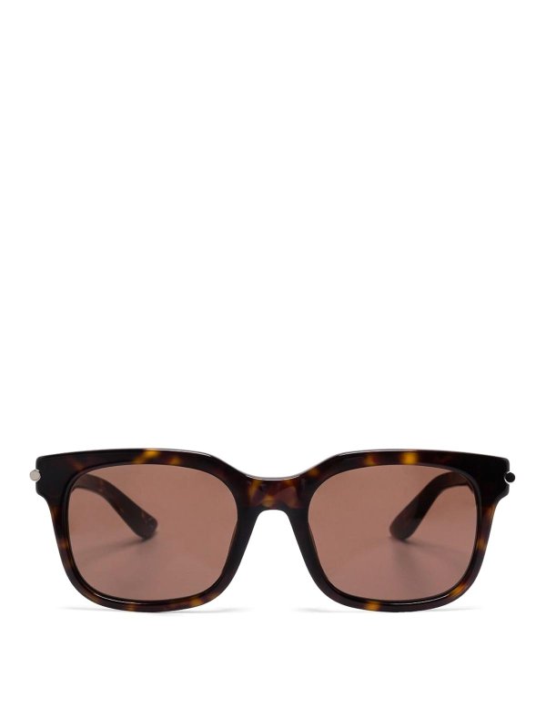 ALEXANDER MCQUEEN: サングラス - サングラス - ブラウン