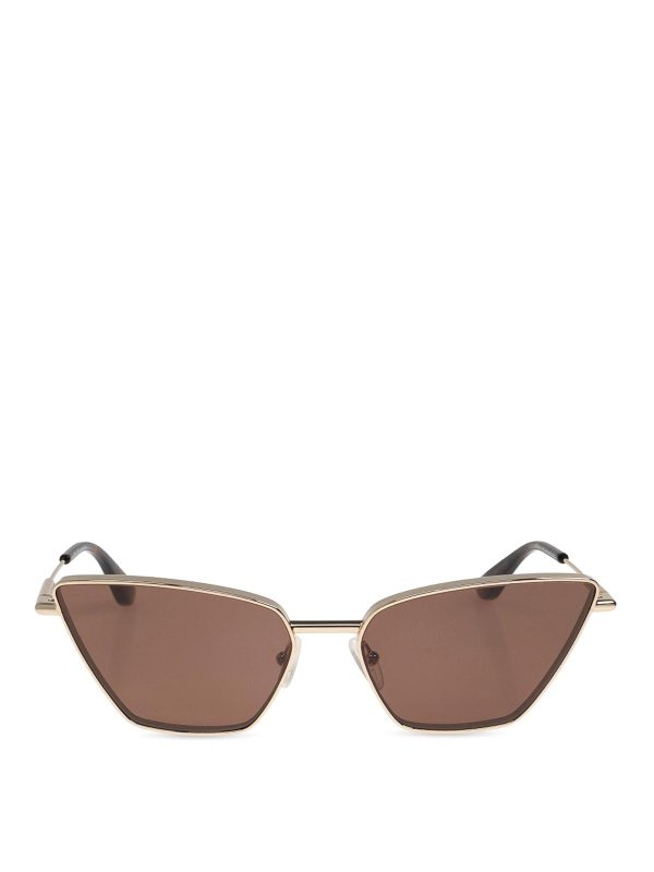 ALEXANDER MCQUEEN: サングラス - サングラス - 金