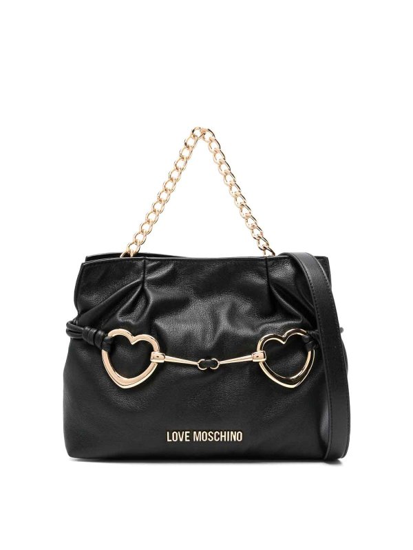LOVE MOSCHINO: クロスボディバッグ - クロスボディバッグ - 黒