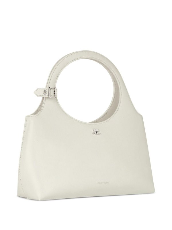 The Best Shops Courreges: Umhängetaschen - Umhängetasche - Creme