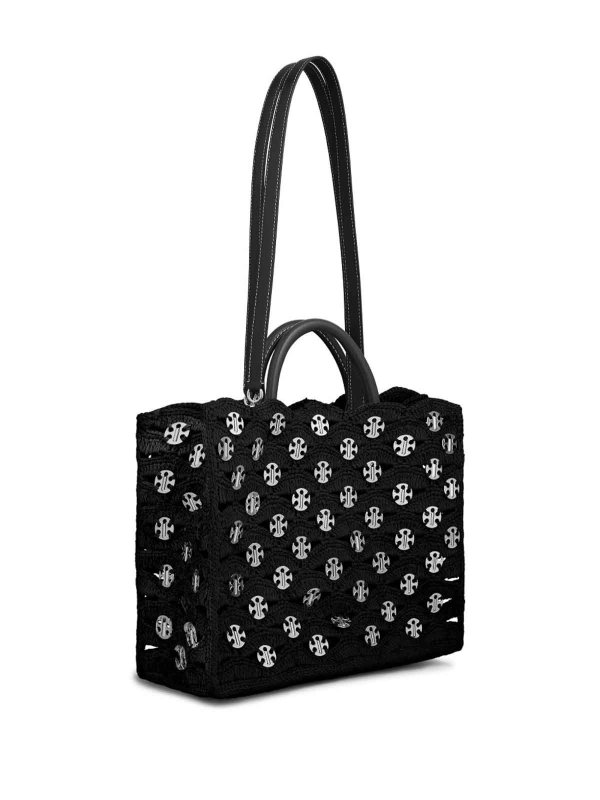 RABANNE buy online Borsa nera Rafia