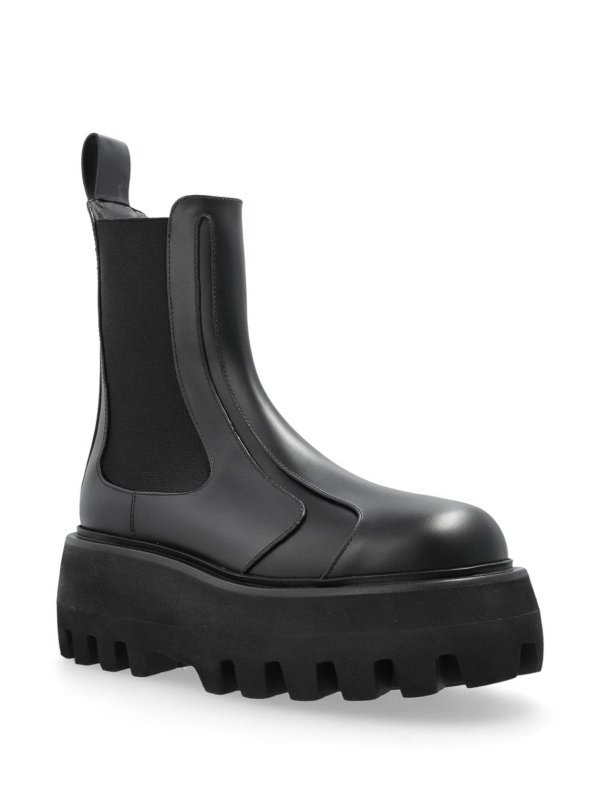 ALEXANDER MCQUEEN: boots online - Black Leather Chelsea Boots