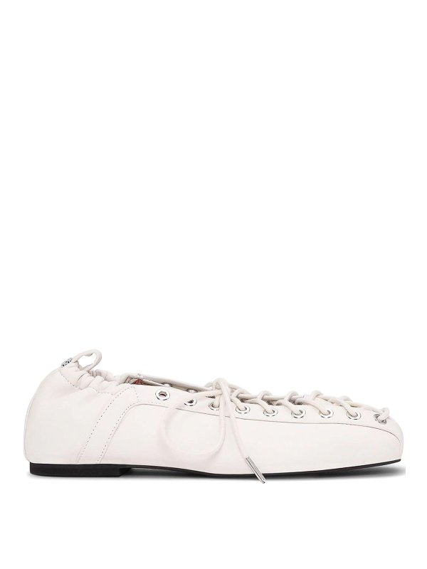 GANNI: Bailarinas - Bailarinas - Blanco
