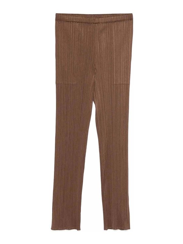 PLEATS PLEASE ISSEY MIYAKE: Casual Hosen - Casual Hose - Weiß