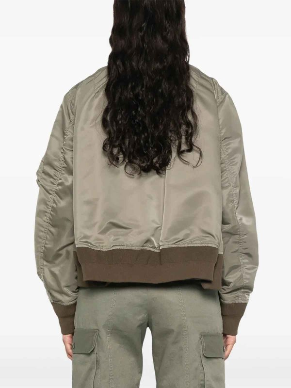 Sacai: ボンバージャケット online - ブレザー - グレイッシュブラウン