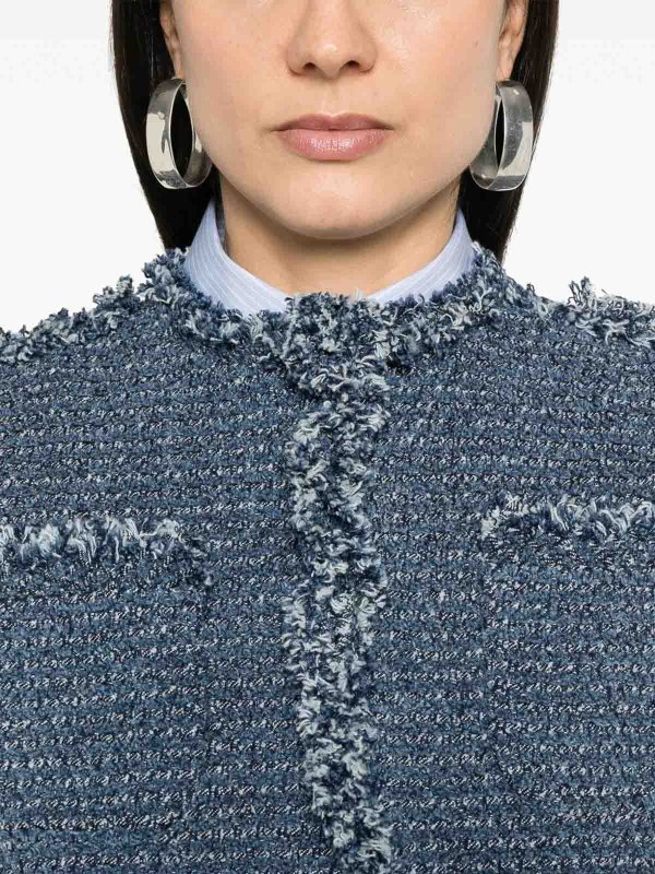 Sacai: giacche denim online - Giacca di jeans