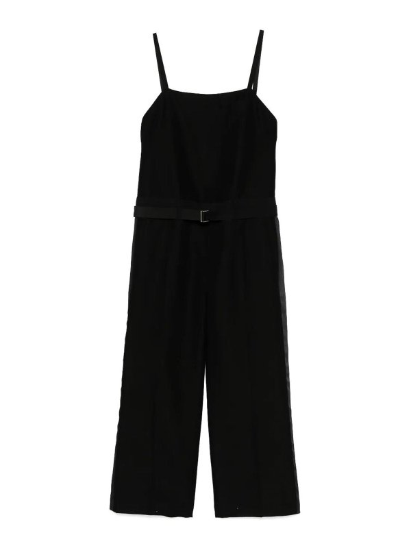 Sacai Double-Faced Silk Cotton Jumpsuit - Black | 2507748BLACK