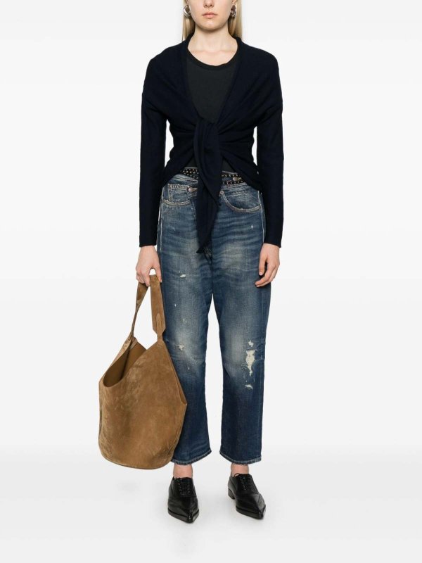 The Best Shops DANIELA GREGIS: cardigans - Incrocino Knitted Wrap Cardigan