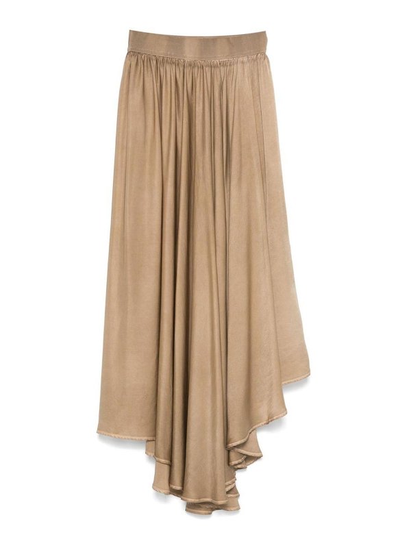 UMA WANG: ニーレングススカート＆ミディ丈 - 膝丈/ミディスカート - ベージュ