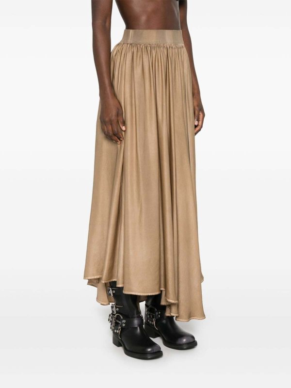 UMA WANG buy online 膝丈/ミディスカート - ベージュ