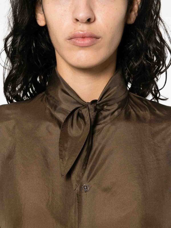シャツ - ブラウン shop online: LEMAIRE