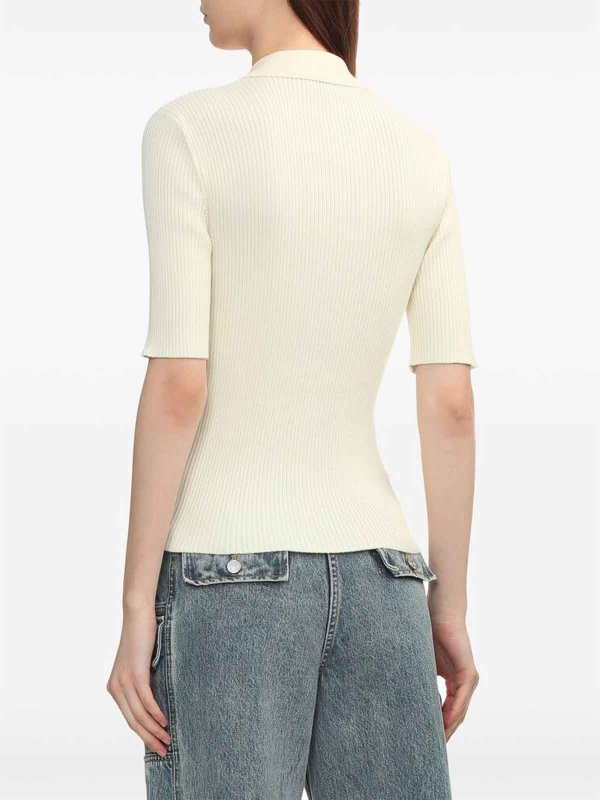 A.P.C.: Strickpullover mit Rundhalsausschnitt online - Rundhalspullover - Weiß