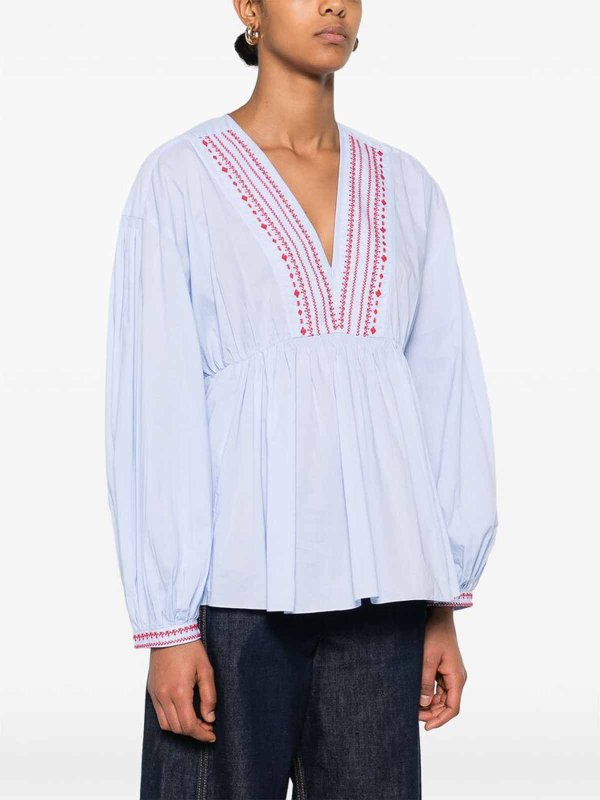 シャツ - ブルー shop online: A.P.C.