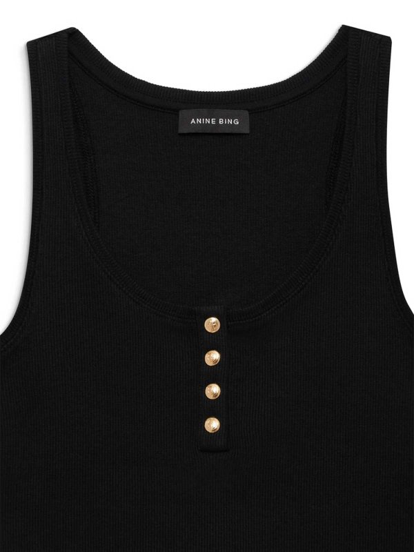 ANINE BING: Tops y camisetas sin mangas online - Top - Negro