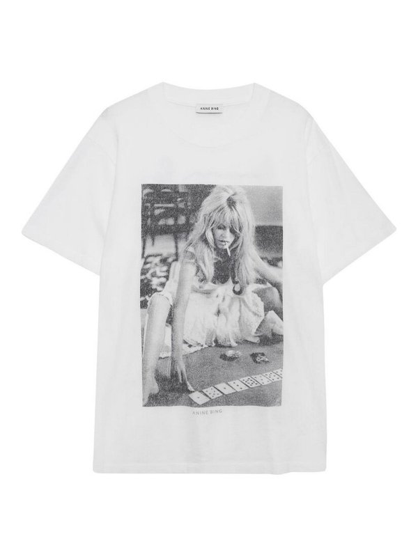ANINE BING: Tシャツ - Tシャツ - 白