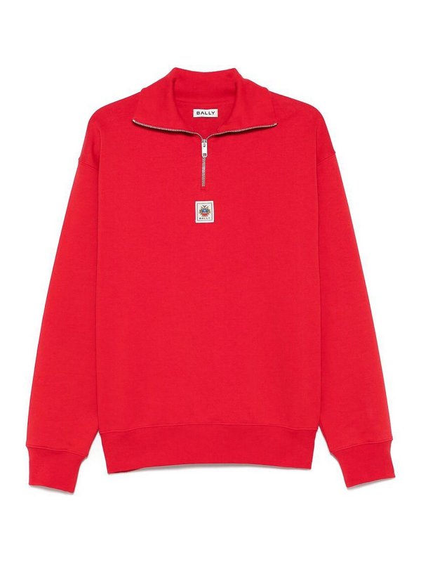 BALLY: Sudaderas y suéteres - Sudadera - Rojo