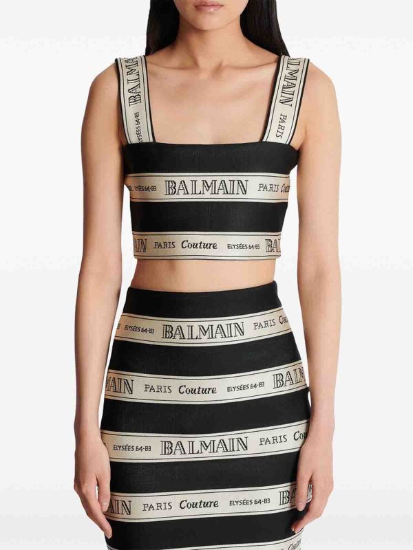 Balmain buy online トップ/タンクトップ - 黒