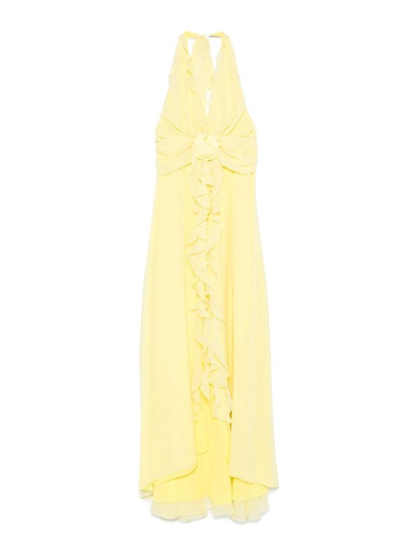 BLUMARINE: Knielange Kleider - Knielanges Kleid - Gelb