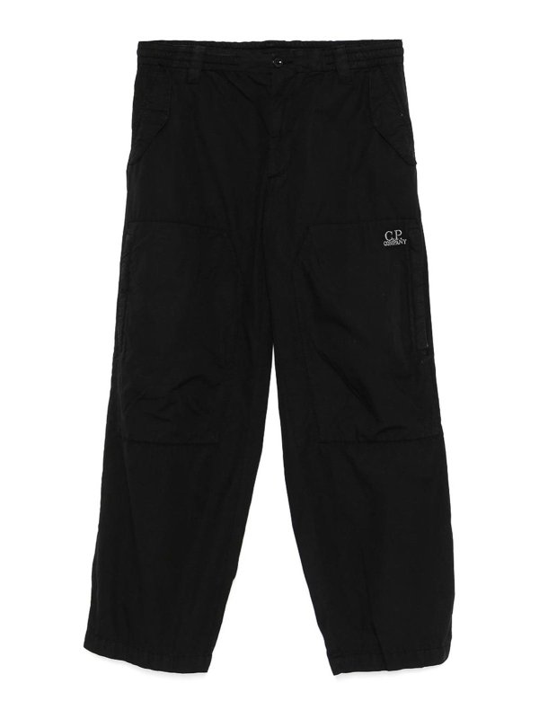 C.P. COMPANY: Pantalons casual - Pantalons Décontractés - Noir