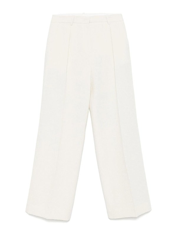 CALVIN KLEIN: カジュアルトラウザー - カジュアルパンツ - 白