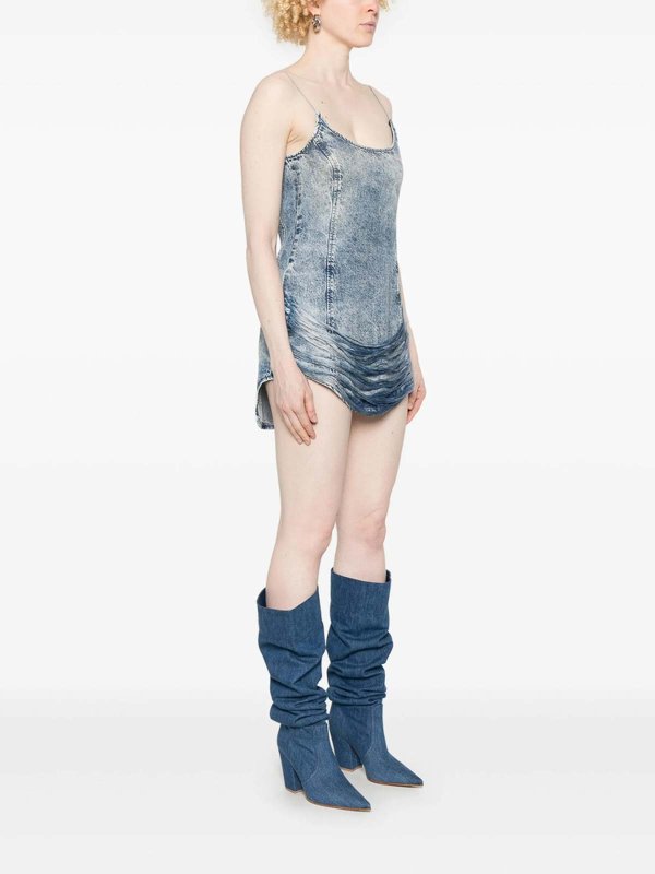 The Best Shops DIESEL: ニーレングスドレス - 膝丈ドレス - ブルー