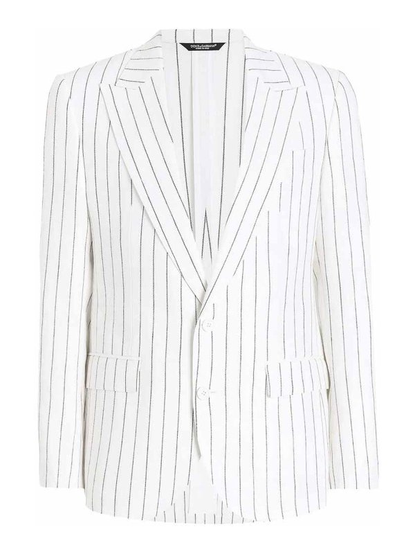 DOLCE & GABBANA: Casualjacken - Casualjacke - Weiß