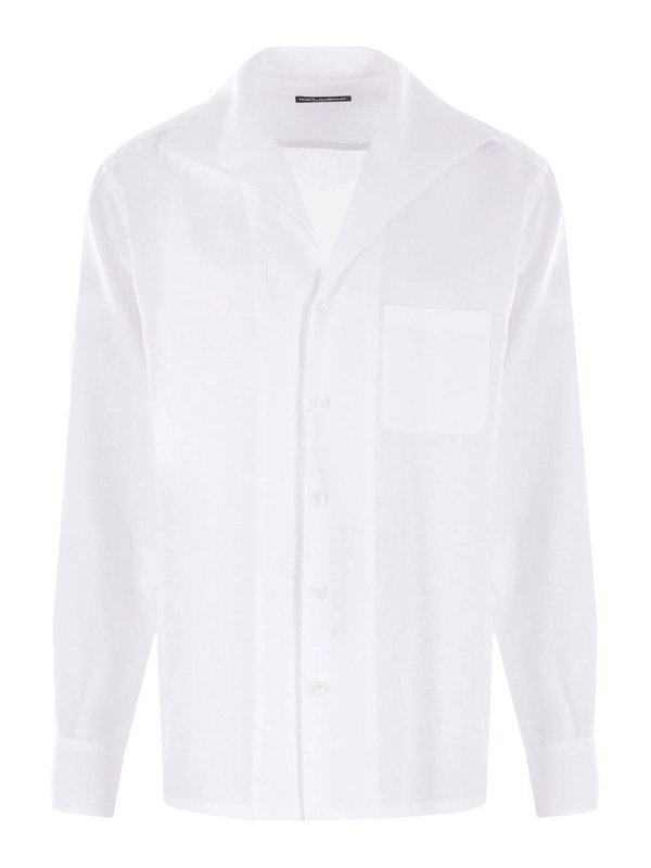DOLCE & GABBANA: シャツ - シャツ - 白