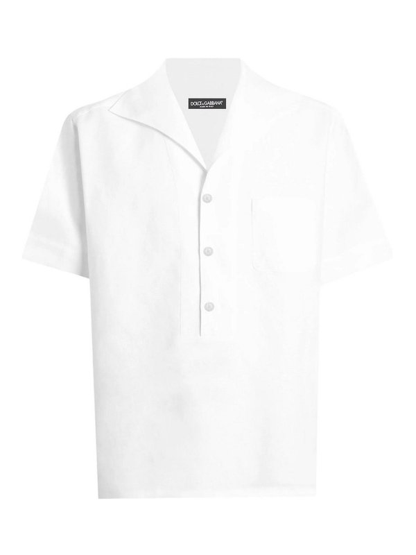 DOLCE & GABBANA: シャツ - シャツ - 白