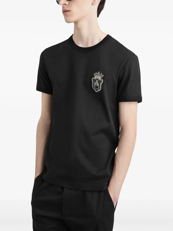 DOLCE & GABBANA: Camisetas online - Camiseta - Negro