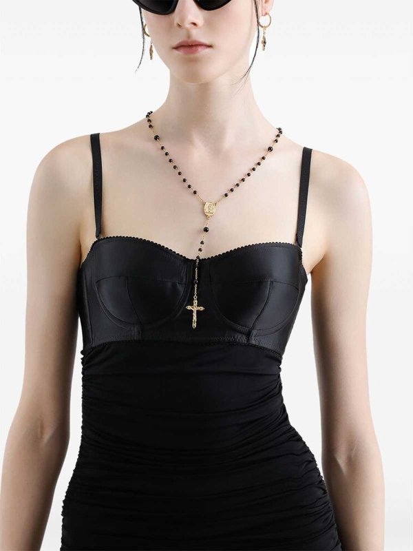 DOLCE & GABBANA: Robe longueur genou online - Robe Au Genou - Noir