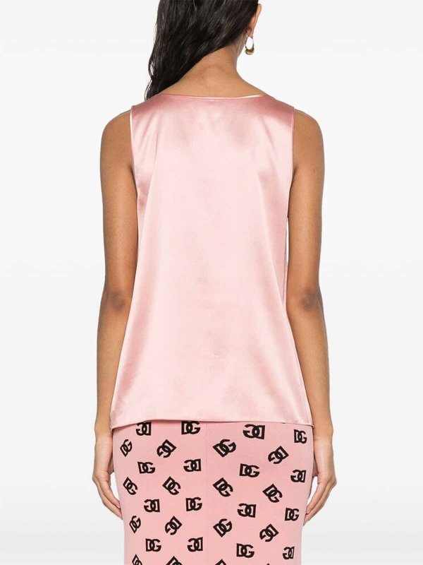 The Best Shops DOLCE & GABBANA: Tops y camisetas sin mangas - Top - Color Carne Y Neutral