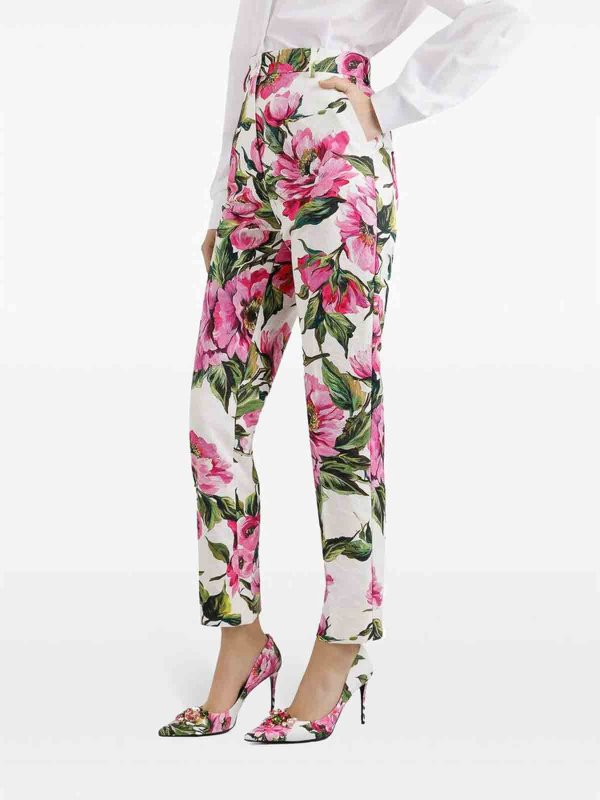 DOLCE & GABBANA: カジュアルトラウザー online - カジュアルパンツ - 白