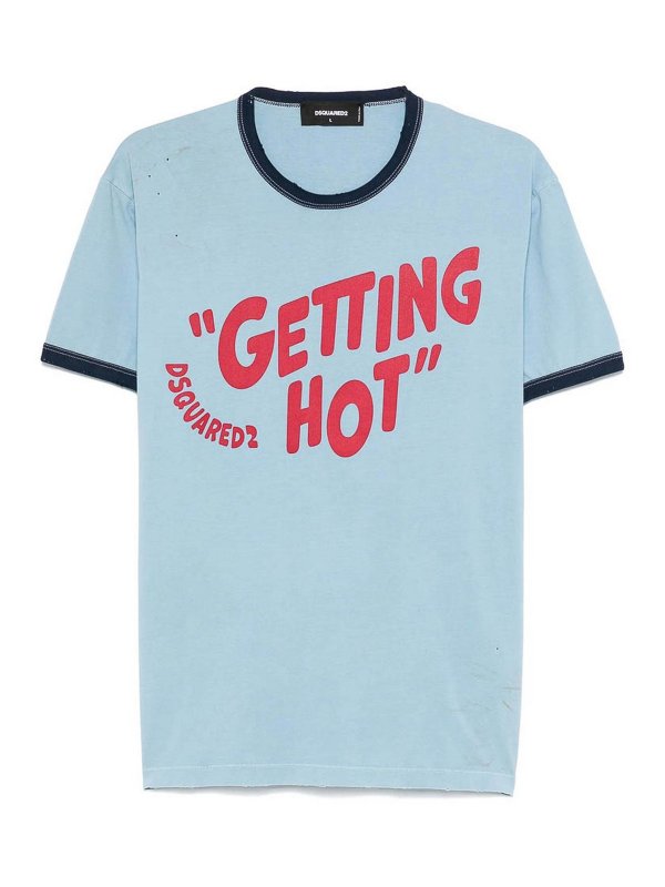 DSQUARED2: Camisetas - Camiseta - Azul