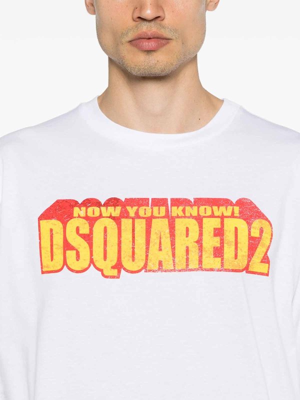 DSQUARED2: T-shirts online - T-Shirt - Weiß