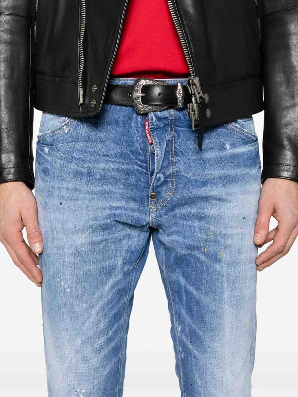 The Best Shops DSQUARED2: Jeans évasés - Jean Bootcut - Bleu