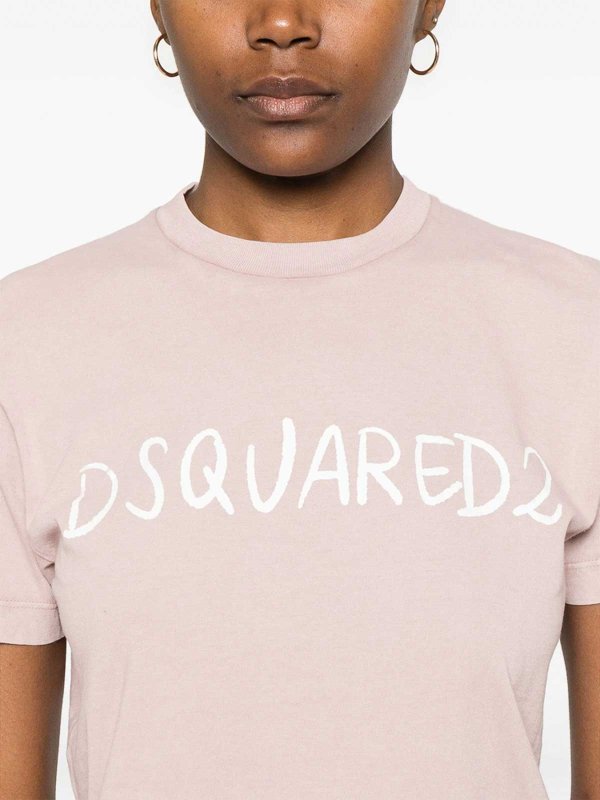 Camiseta - Color Carne Y Neutral shop online: DSQUARED2