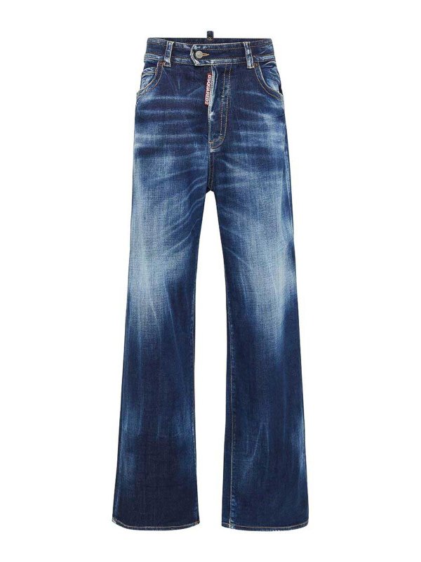 DSQUARED2: Bootcut - Bootcut Jeans - Blau