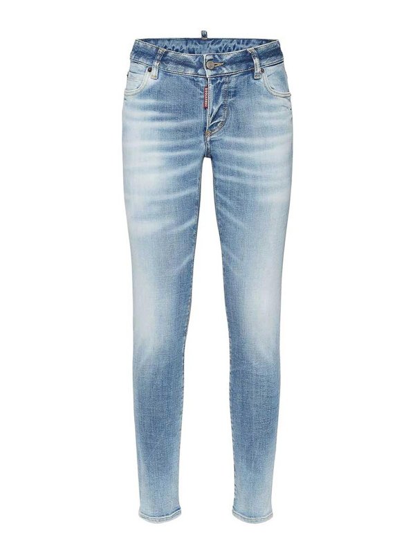 DSQUARED2: Jeans évasés - Jean Bootcut - Bleu