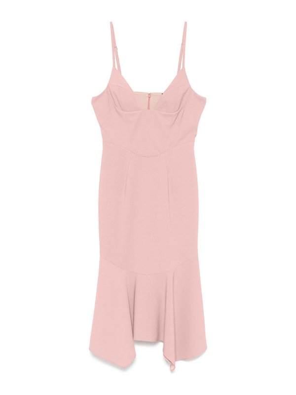 DSQUARED2: ニーレングスドレス - 膝丈ドレス - ヌードカラー